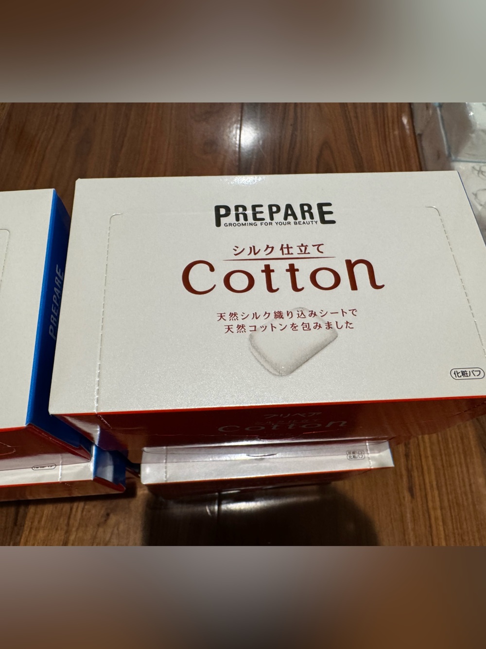 6 x PREPARE Cotton Facial Cotton Pads - made in Japan